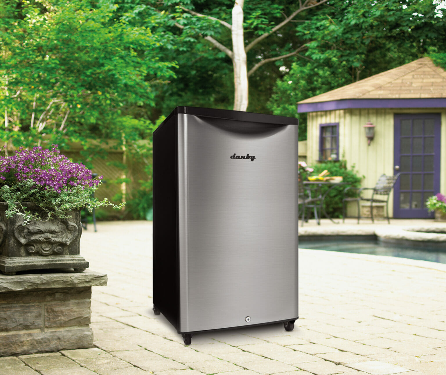Danby 4.4 cu. ft. Outdoor Fridge in Stainless Steel DAR044A6BSLDBO